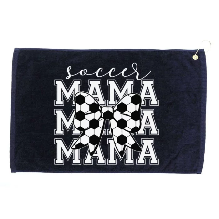 Soccer Mama Retro Groovy Soccer Softball Mom Grommeted Golf Towel