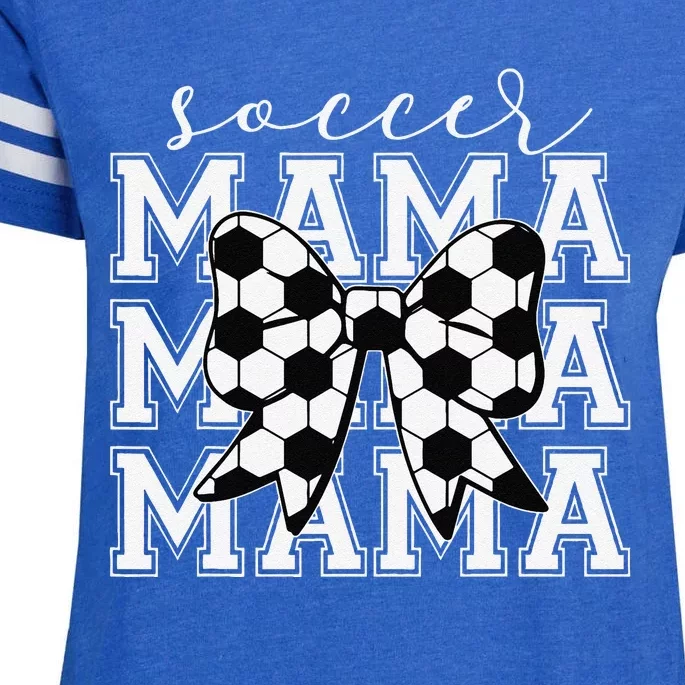 Soccer Mama Retro Groovy Soccer Softball Mom Enza Ladies Jersey Football T-Shirt