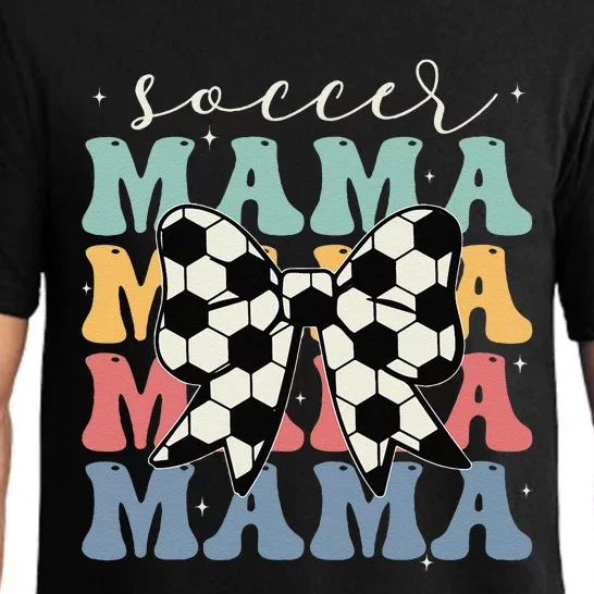 Soccer Mama Retro Groovy Soccer Softball Mom Pajama Set