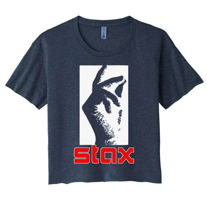 Stax Music Records 1957 Tennessee Funny Women's Crop Top Tee