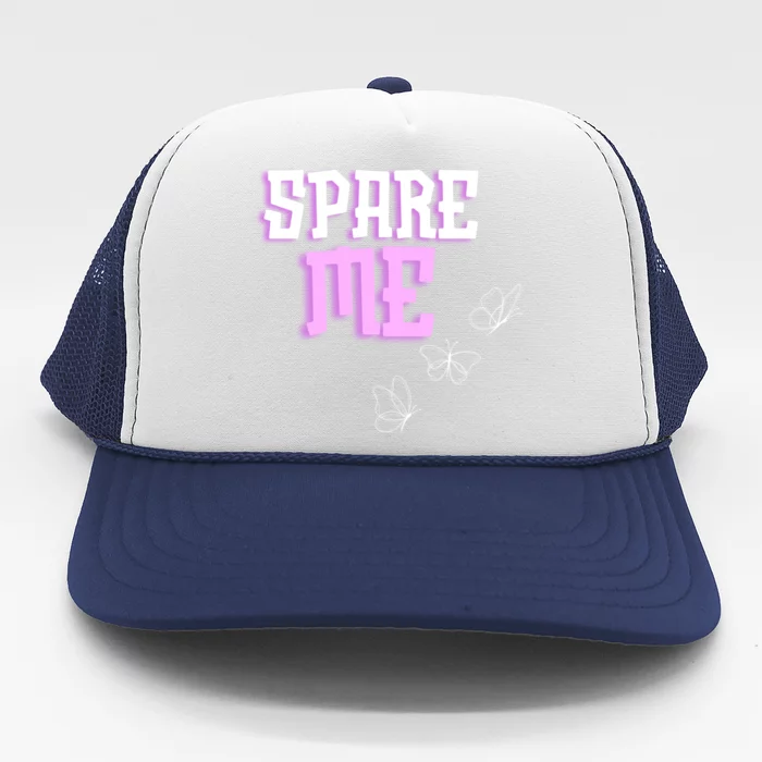 Spare Me Reality Tv Show Meme Doggie Trucker Hat