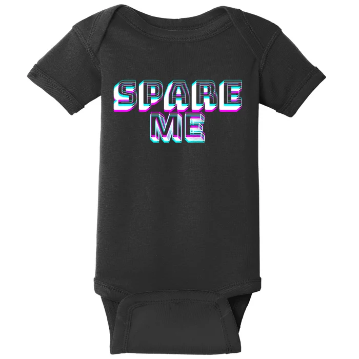 Spare Me Reality Tv Show Meme Doggie Baby Bodysuit