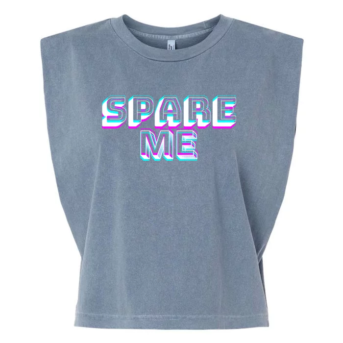 Spare Me Reality Tv Show Meme Doggie Garment-Dyed Women's Muscle Tee