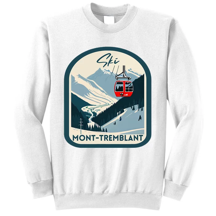 Ski Monttremblant Retro Vintage Style Monttremblant Skiing Sweatshirt