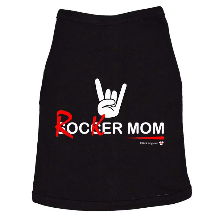 Soccer Mom Rocker Mom Rock Rebellious And Fun Doggie Tank