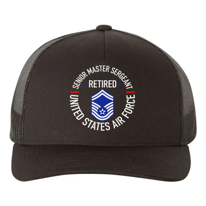 Senior Master Sergeant Retired Retirement Yupoong Adult 5-Panel Trucker Hat