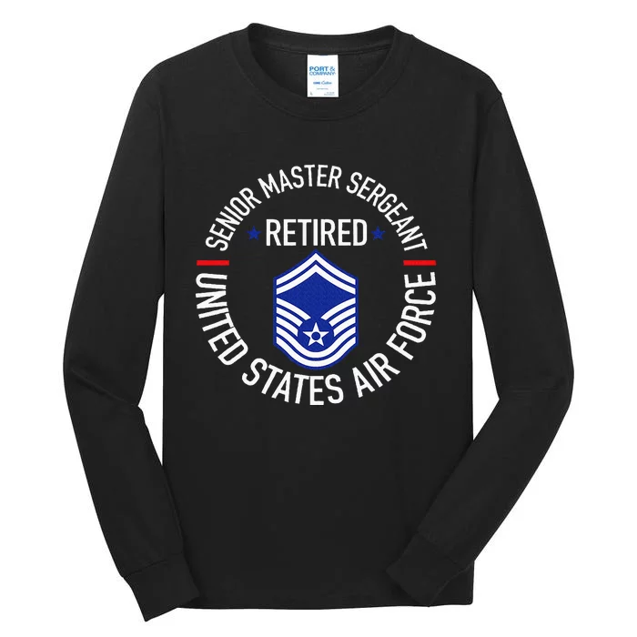 Senior Master Sergeant Retired Retirement Tall Long Sleeve T-Shirt