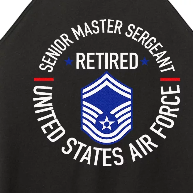 Senior Master Sergeant Retired Retirement Women’s Perfect Tri Rocker Tank