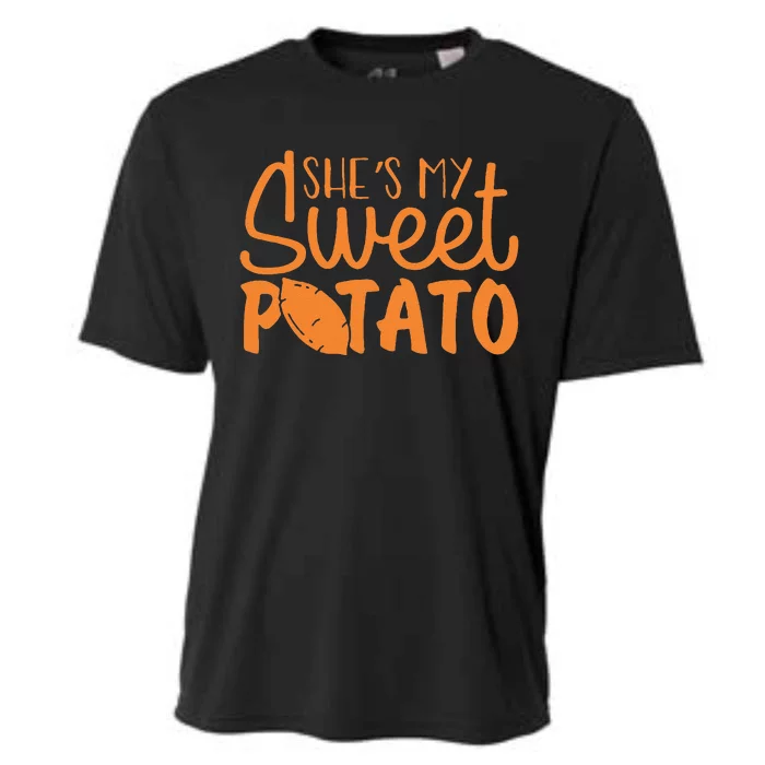 Shes My Sweet Potato I Yam Set Couples Thanksgiving Funny Cooling Performance Crew T-Shirt