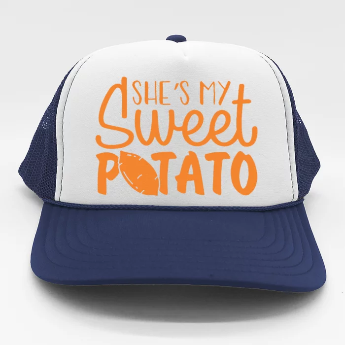 Shes My Sweet Potato I Yam Set Couples Thanksgiving Funny Trucker Hat