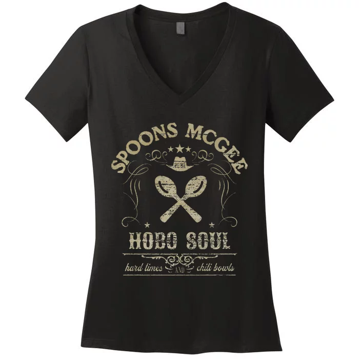 SPOONS MCGEE Women's V-Neck T-Shirt