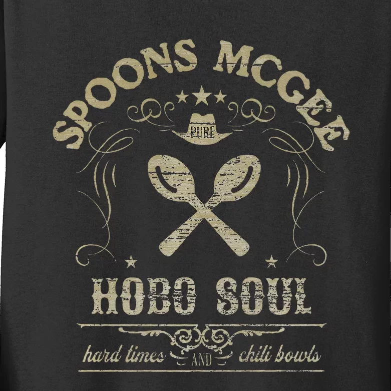 SPOONS MCGEE Kids Long Sleeve Shirt