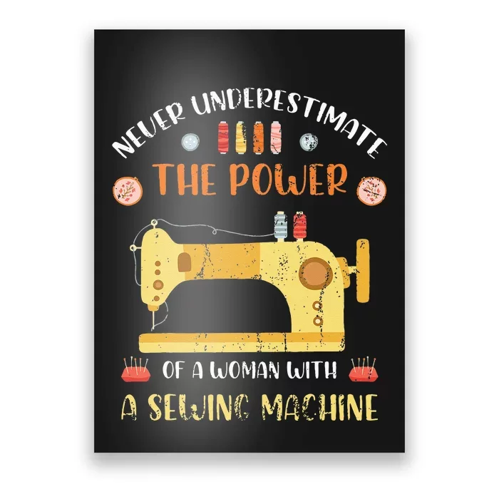 Sewing Machine Seamstress Sewer  Quilting Sewing Poster