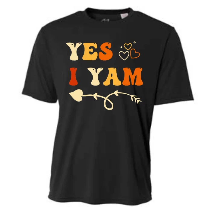 She's My Sweet Potato I Yam Set Couples Thanksgiving Cooling Performance Crew T-Shirt