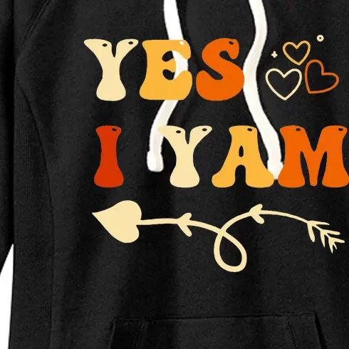 She's My Sweet Potato I Yam Set Couples Thanksgiving Women's Fleece Hoodie