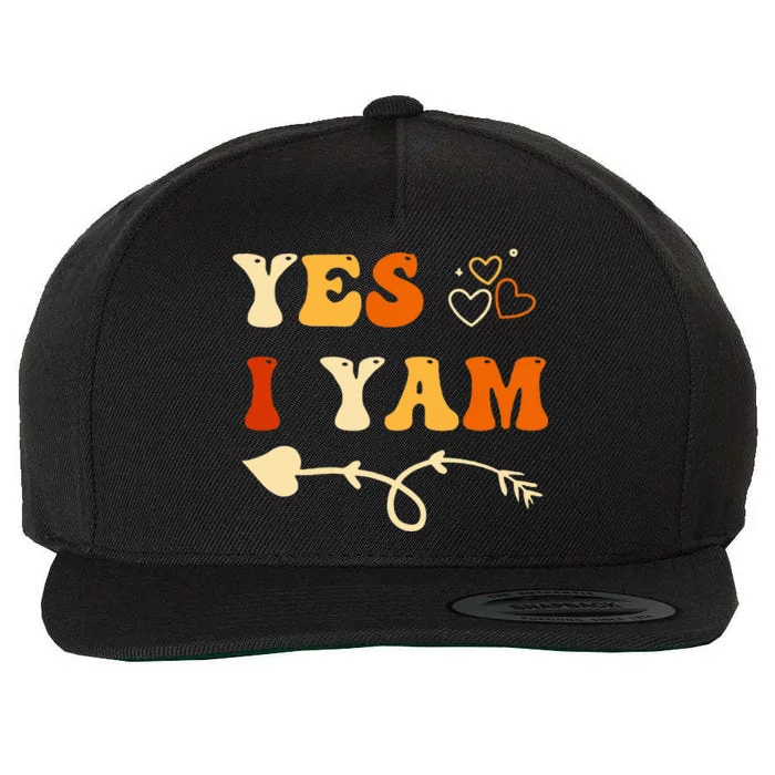 She's My Sweet Potato I Yam Set Couples Thanksgiving Wool Snapback Cap