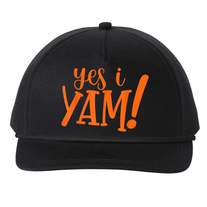 She's My Sweet Potato I YAM Thanksgiving Couple's Matching Snapback Five-Panel Rope Hat