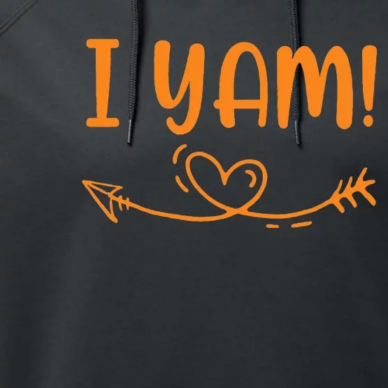 SheS My Sweet Potato I Yam Set Performance Fleece Hoodie