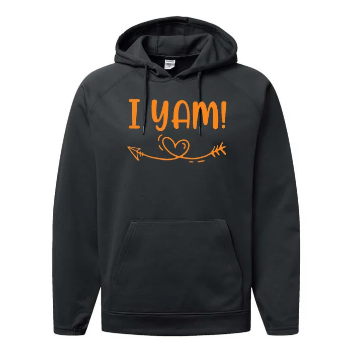 SheS My Sweet Potato I Yam Set Performance Fleece Hoodie