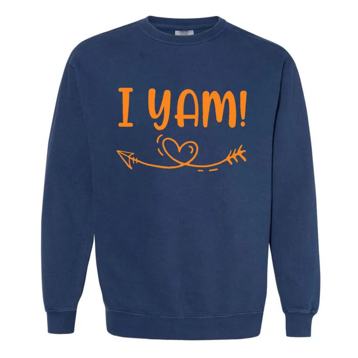 SheS My Sweet Potato I Yam Set Garment-Dyed Sweatshirt