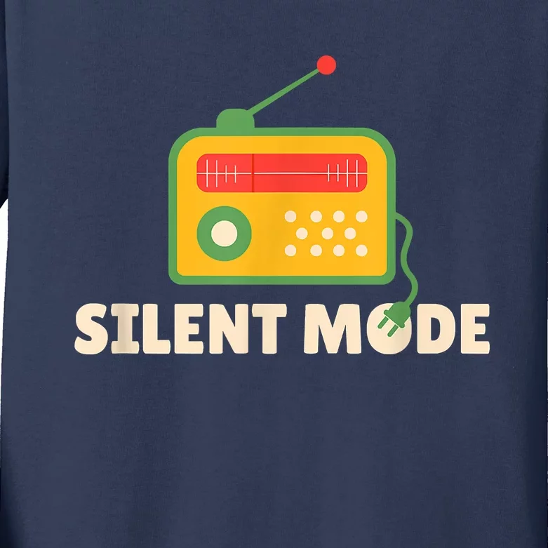 Silent Mode Kids Long Sleeve Shirt