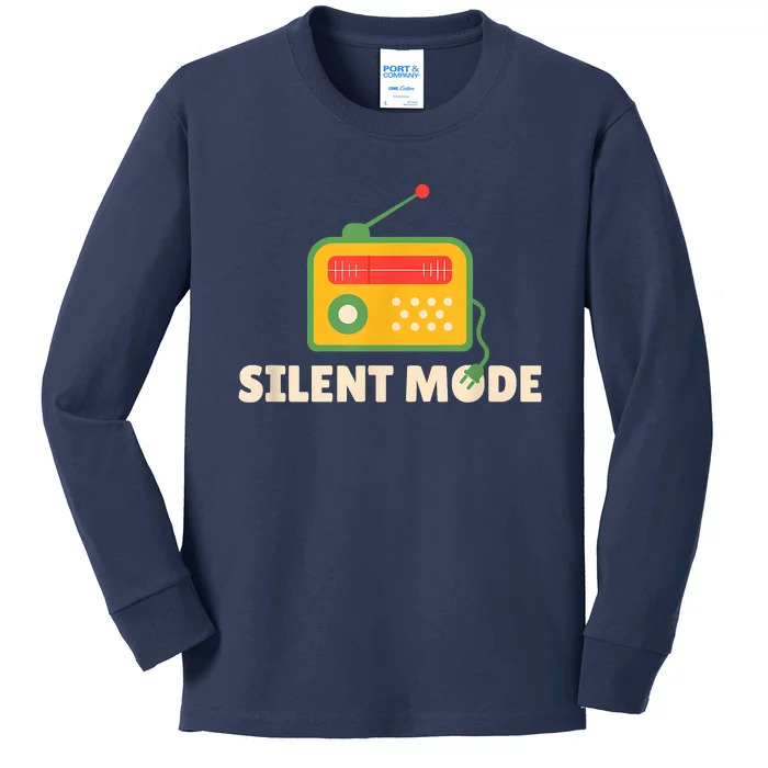 Silent Mode Kids Long Sleeve Shirt