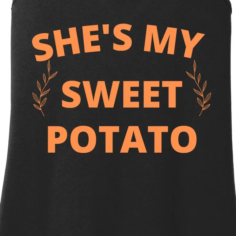 She's My Sweet Potato Yes I Yam Ladies Essential Tank