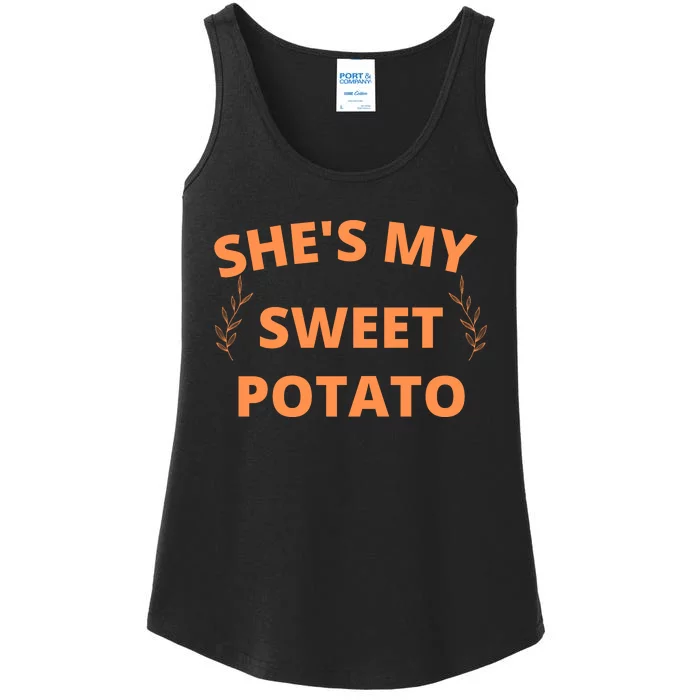 She's My Sweet Potato Yes I Yam Ladies Essential Tank