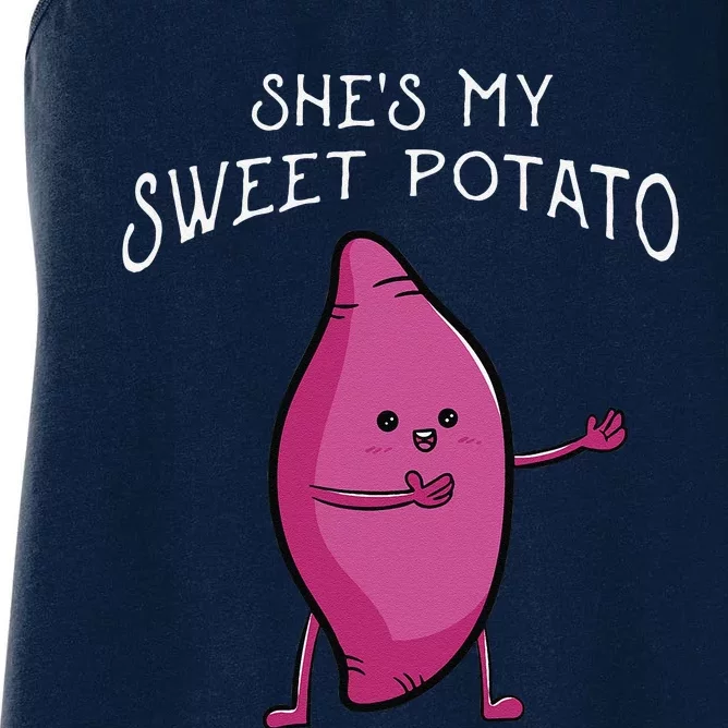 She's My Sweet Potato Yes I Yam Matching Valentine's Day Women's Racerback Tank