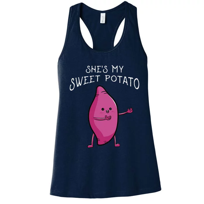 She's My Sweet Potato Yes I Yam Matching Valentine's Day Women's Racerback Tank