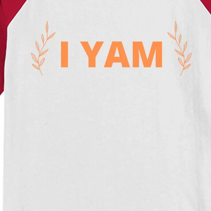 She's My Sweet Potato Yes I Yam Kids Colorblock Raglan Jersey