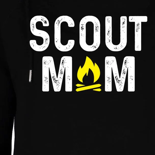 Scouting Mom Scout Mother Scouts Womens Funnel Neck Pullover Hood