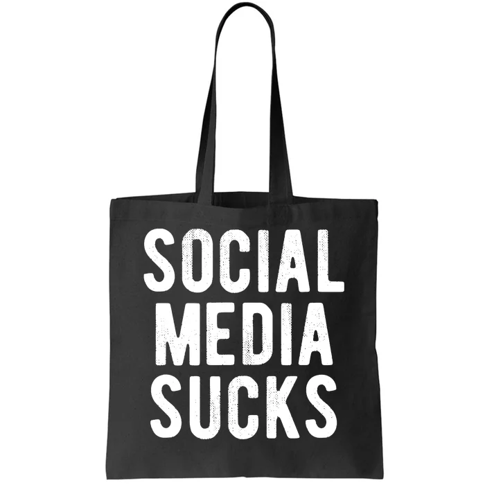 Social Media Sucks Tote Bag