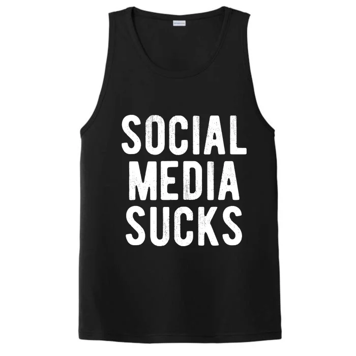 Social Media Sucks Performance Tank