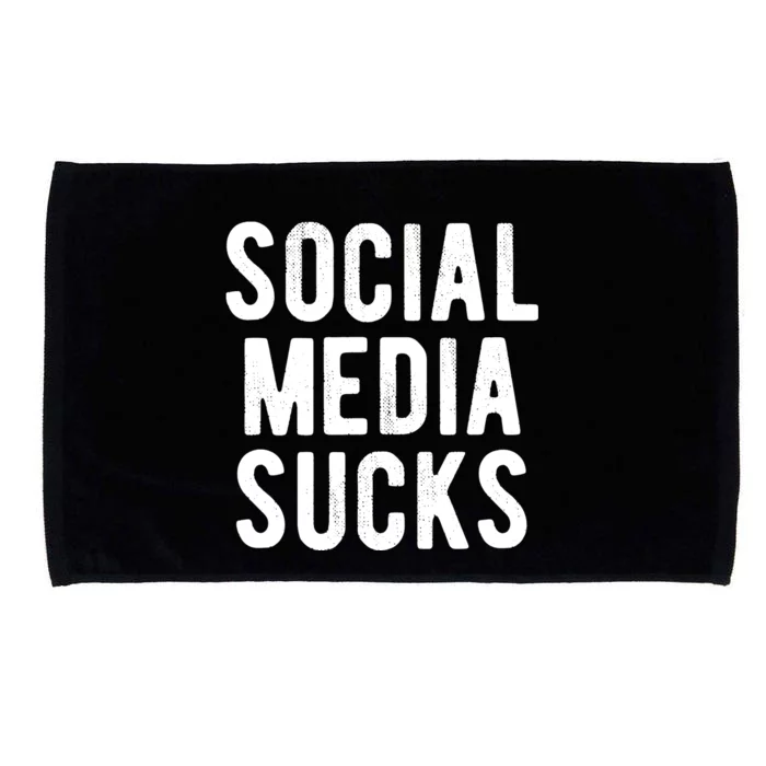 Social Media Sucks Microfiber Hand Towel