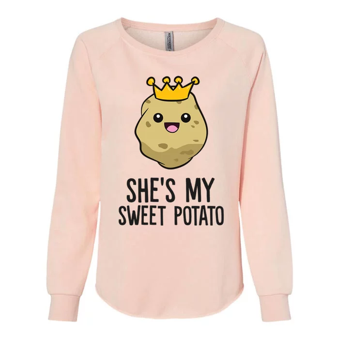 Shes My Sweet Potato I Yam Cute Couple Matching Gift Womens California Wash Sweatshirt