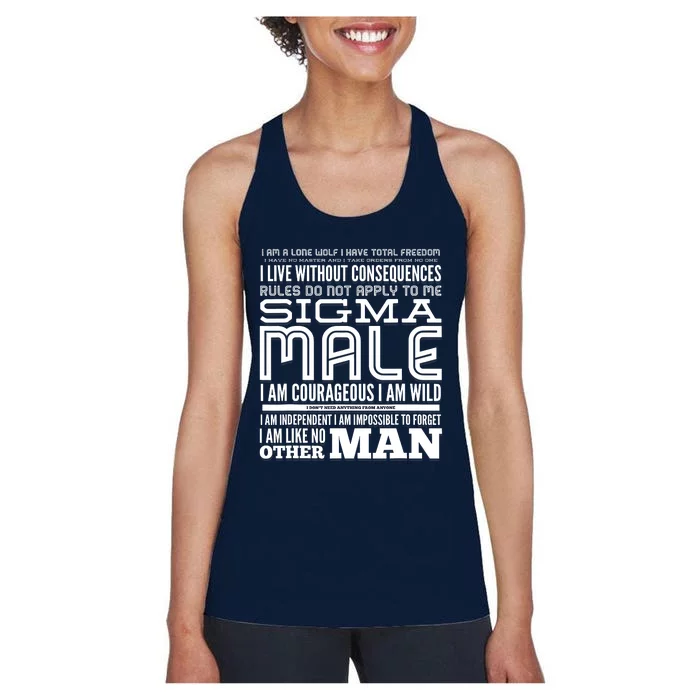 Sigma Male Women's Racerback Tank