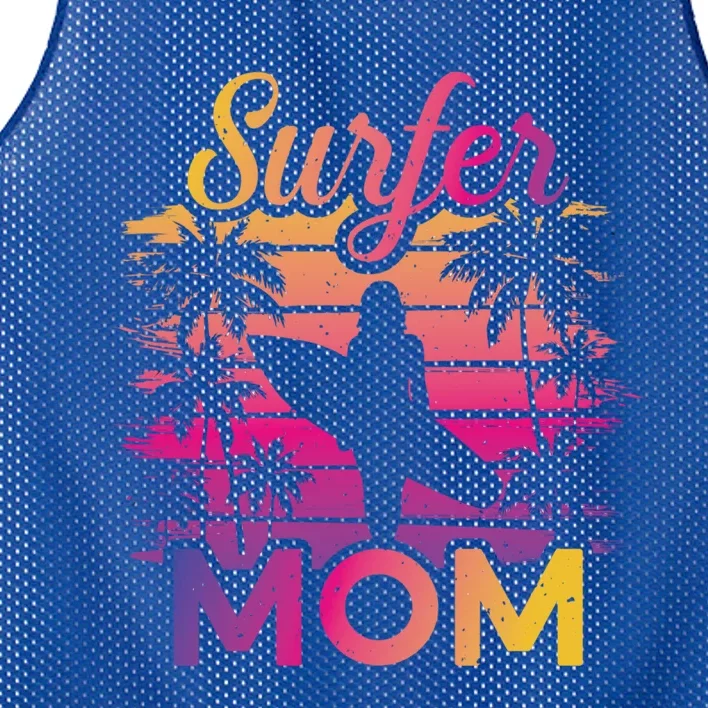 Surfer Mom Surf Beach Surfing Lovers Paddle Boarding Meaningful Gift Mesh Reversible Basketball Jersey Tank