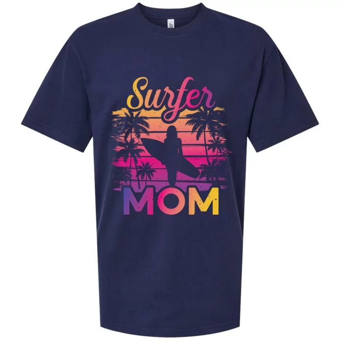 Surfer Mom Surf Beach Surfing Lovers Paddle Boarding Meaningful Gift Sueded Cloud Jersey T-Shirt