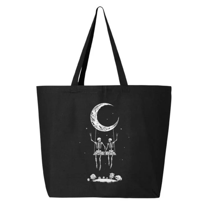 Skeleton Moon Swing Band S Rock And Roll Graphic 25L Jumbo Tote