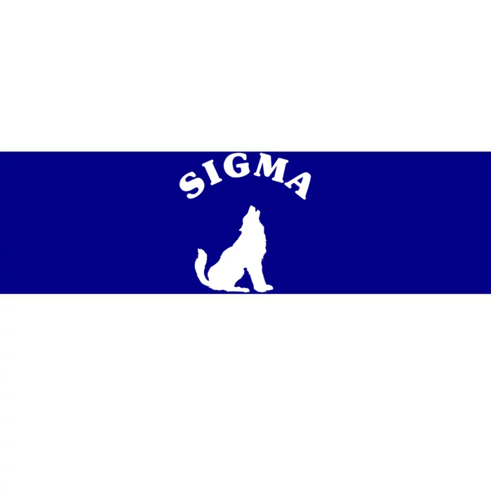 Sigma Male Simple Sigma Lone Wolf Lover Gift Bumper Sticker