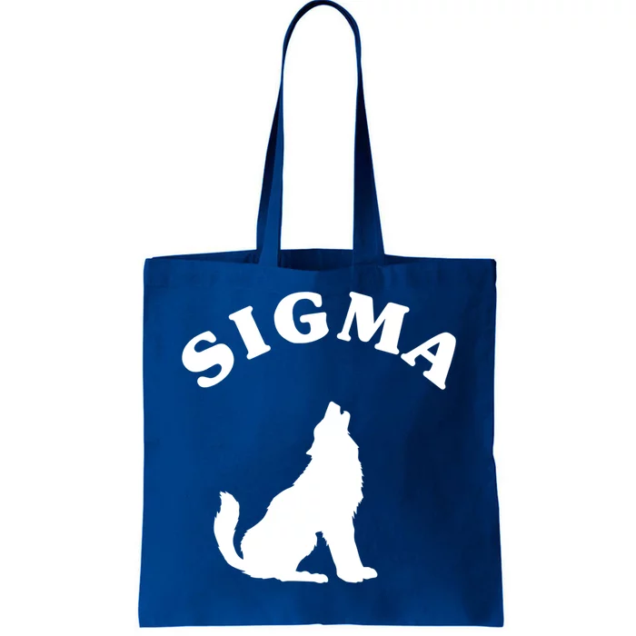 Sigma Male Simple Sigma Lone Wolf Lover Gift Tote Bag