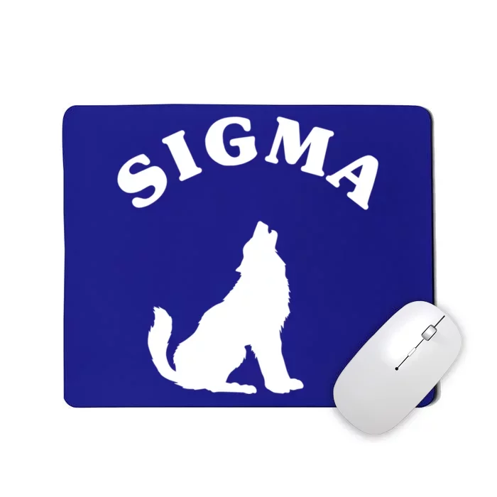 Sigma Male Simple Sigma Lone Wolf Lover Gift Mousepad