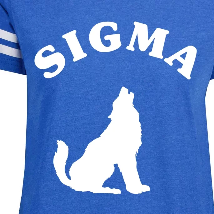 Sigma Male Simple Sigma Lone Wolf Lover Gift Enza Ladies Jersey Football T-Shirt