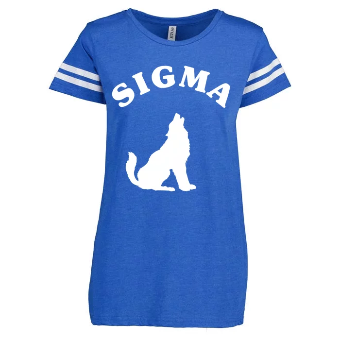 Sigma Male Simple Sigma Lone Wolf Lover Gift Enza Ladies Jersey Football T-Shirt