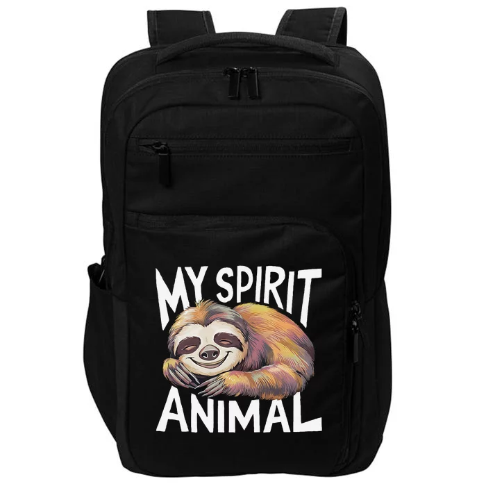 Sloth My Spirit Animal Impact Tech Backpack