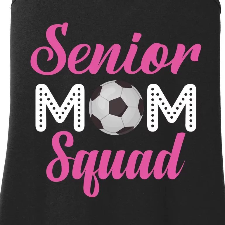 Senior Mom Squad Football Graphic Ladies Essential Tank