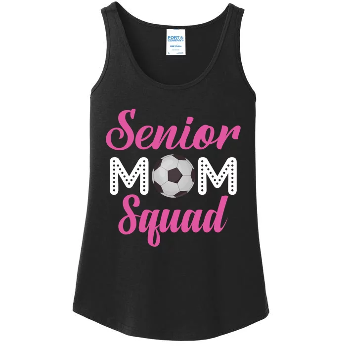 Senior Mom Squad Football Graphic Ladies Essential Tank