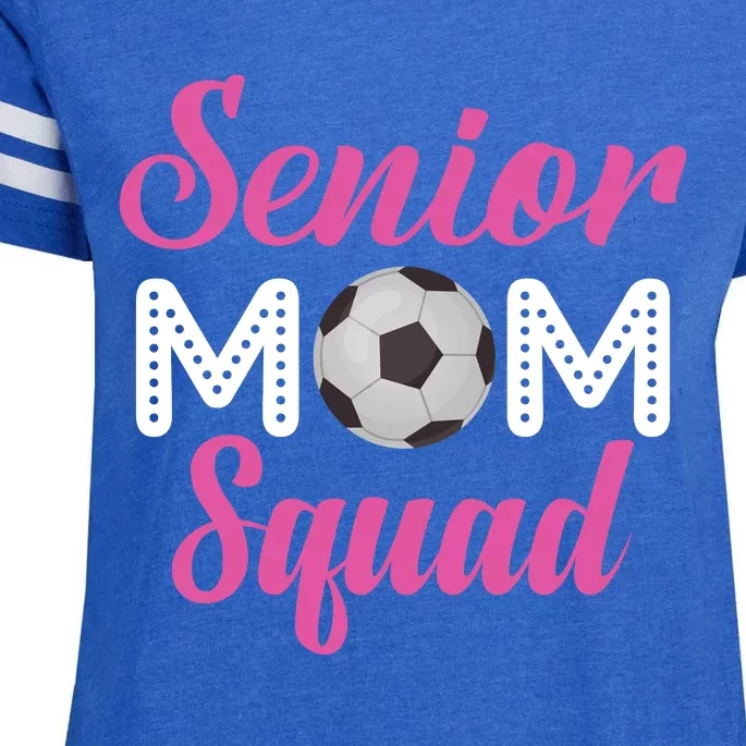 Senior Mom Squad Football Graphic Enza Ladies Jersey Football T-Shirt