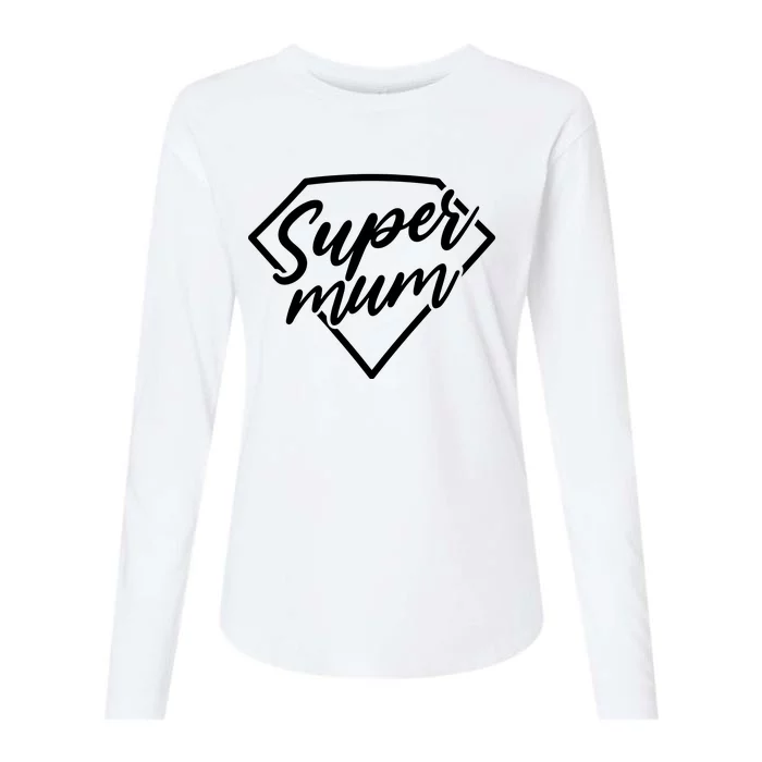 Super Mum Womens Cotton Relaxed Long Sleeve T-Shirt